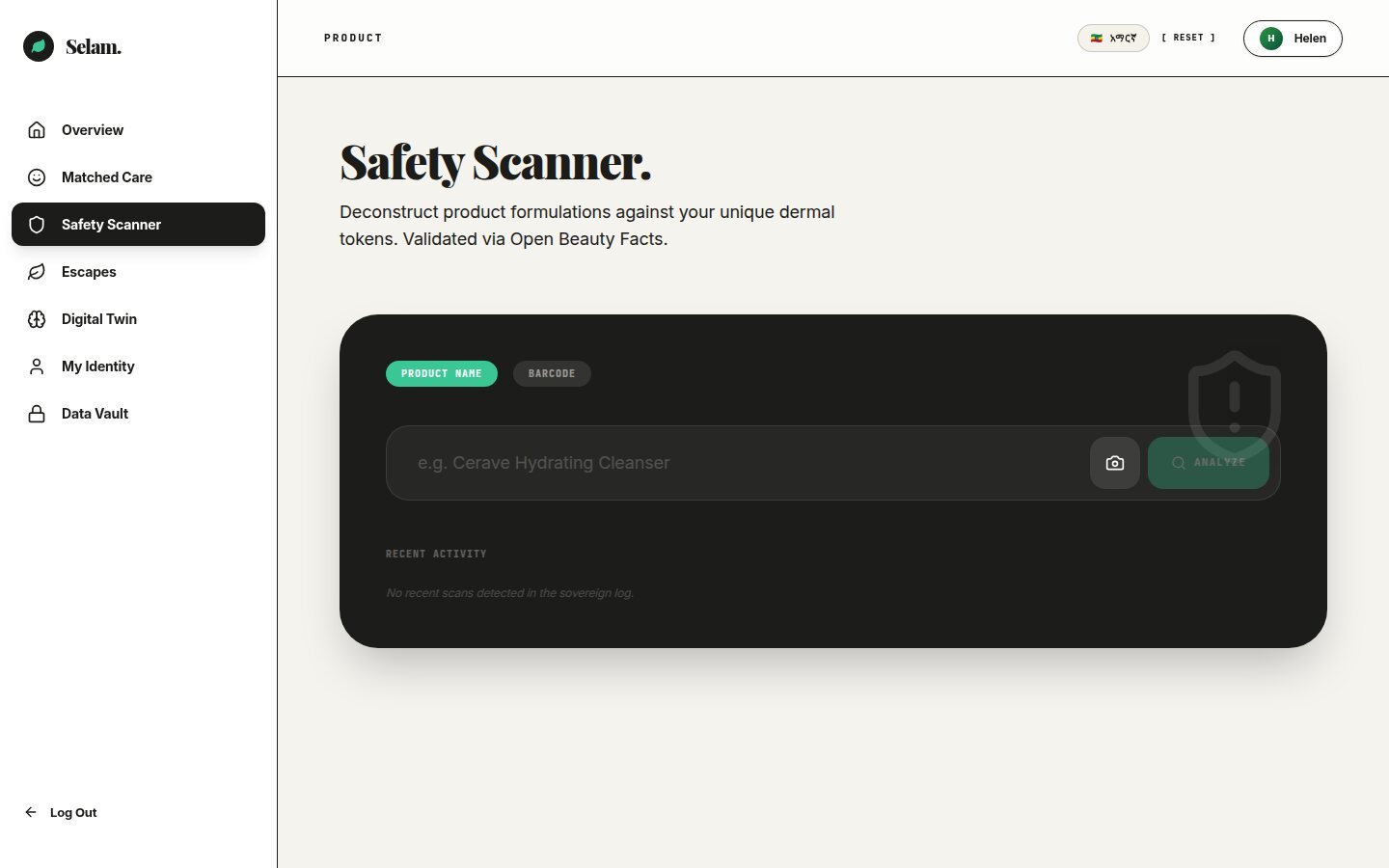 Selam Wellness: Safety scanner